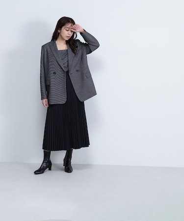 ベアプリーツワンピース　24AW