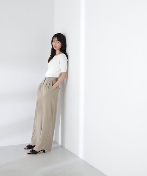 リラクシーツイルワイドパンツ