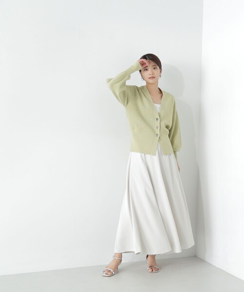 切替フレアロングスカート｜ナチュラルビューティーベーシックの