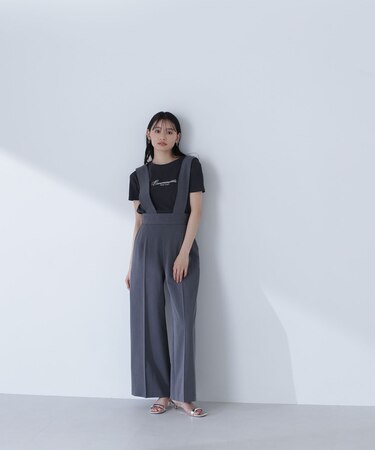 ワイドストラップパンツ