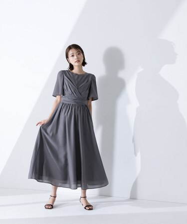 カシュクールバックリボンワンピース