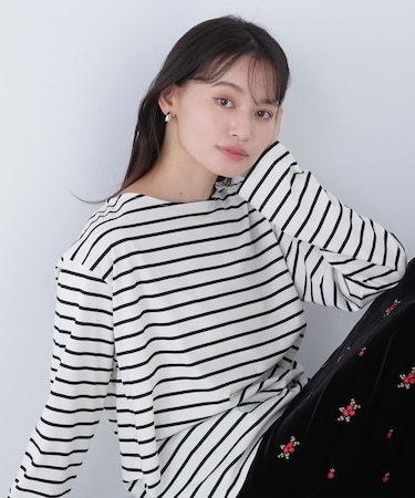 ボーダーカットソー