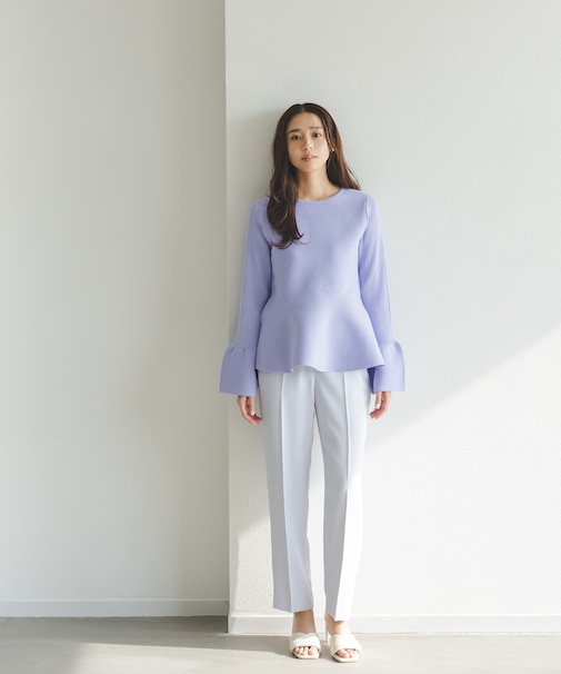 カラーテーパードパンツ