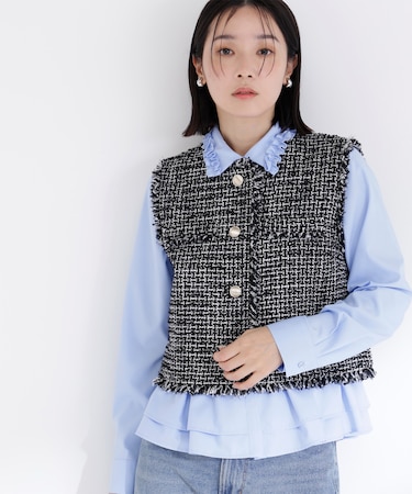 ツイードシリーズ コンパクトジレ