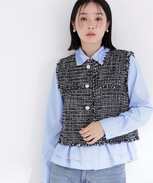 ツイードシリーズ コンパクトジレ