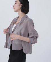 シアーシャツシリーズ クロップド丈*