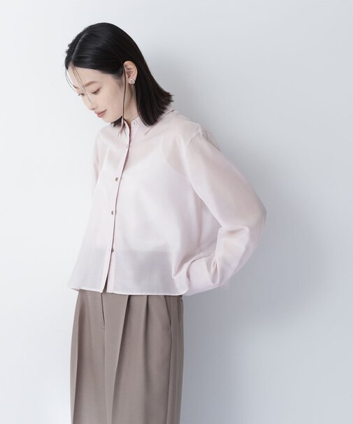 シアーシャツシリーズ クロップド丈*