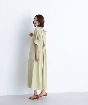 バックリボンリラクシーワンピース*