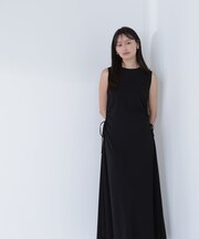 サイドギャザーカットソーワンピース*