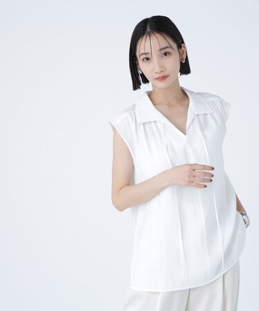 ナローリボンスキッパーブラウス*