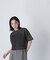 クロップドシアーニットTシャツ*