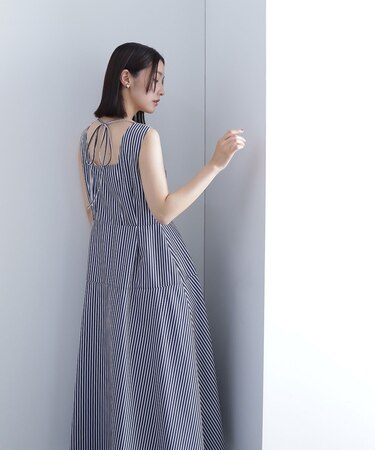 バックシャンフレアワンピース*