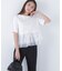 シフォンドッキングペプラムカットソー*