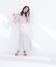 フロントジップマーメイドスカート＊