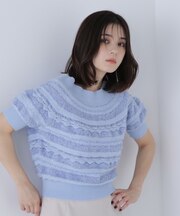 柄編みドルマンニット*