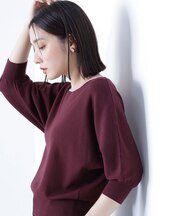 総針ベーシックシリーズ バイカラードルマンニット*