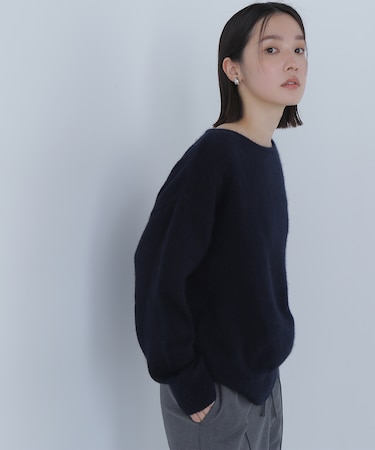 フォックス混オーバーニット＊