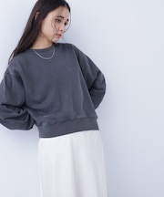 〈N.〉ロゴ刺繍スウェットプルオーバー＊