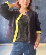 ポンチショートブルゾン
