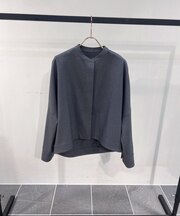 バンドカラーポリエステルシャツ