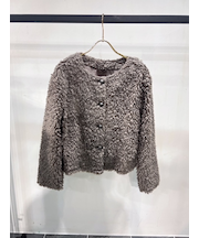 クルーネックボアブルゾン