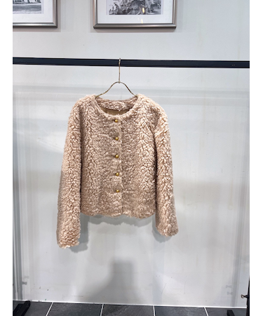 クルーネックボアブルゾン