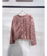 クルーネックボアブルゾン