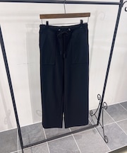 裏起毛サーモワイドパンツ