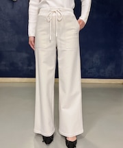 裏起毛サーモワイドパンツ