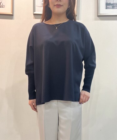 チュールドッキングジョーゼットブラウス