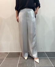 サテンライクワイドパンツ