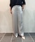 サテンライクワイドパンツ