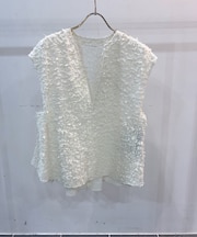 カラミツイードバックフレアベスト