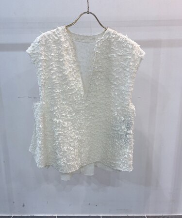 カラミツイードバックフレアベスト