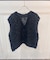カラミツイードスリットネックベスト