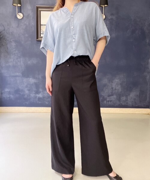 麻調パンツ｜ブルーフロンセの通販｜&mall（アンドモール）三井