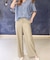 麻調パンツ