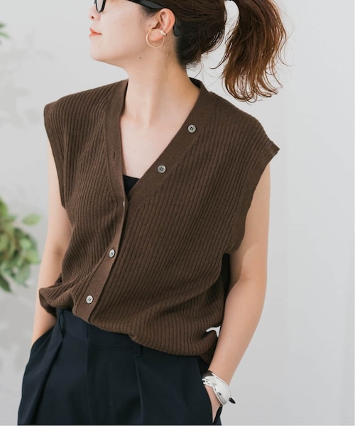 ミスターフリーダム/8oz.RANGE VEST]/インディゴリネンベスト mutsumi @_momtm_ 158cm □チルデンニットベスト / WHT ¥9,460