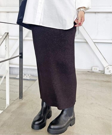 《WEB限定追加》ラメリブニットタイトスカート