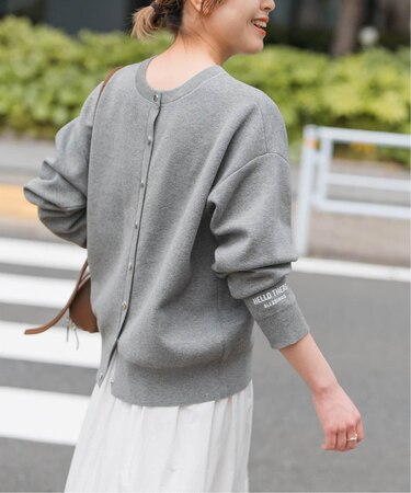 《WEB限定》2WAYスナップボタンロゴニット