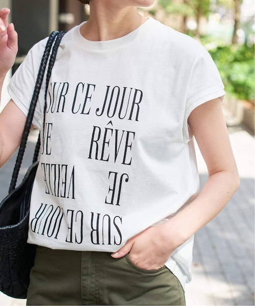 Spick and Span スピックアンドスパン ロゴフレンチTシャツ 追加》ロゴフレンチ Tシャツ1｜スピックアンドスパンの通販