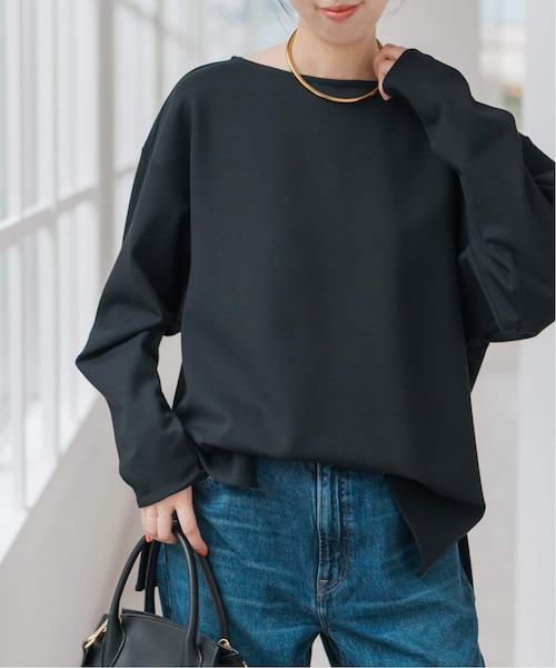 ソフトポンチボートネックプルオーバー｜スピックアンドスパンの