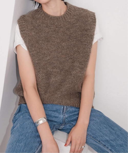 ニットベスト らぴすsama B:MING by BEAMS（ビーミングバイビームス）の「NEPAL HANDKNIT