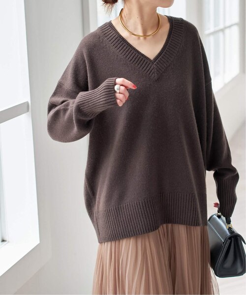 ウールカシミヤ Vネックニット｜スピックアンドスパンの通販｜&mall