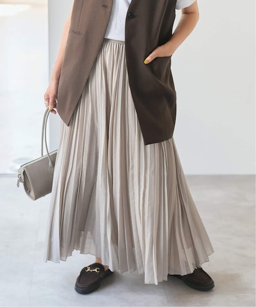 Spick & span シアーレースプリーツスカート シアーレースプリーツスカート（ロング・マキシ丈スカート