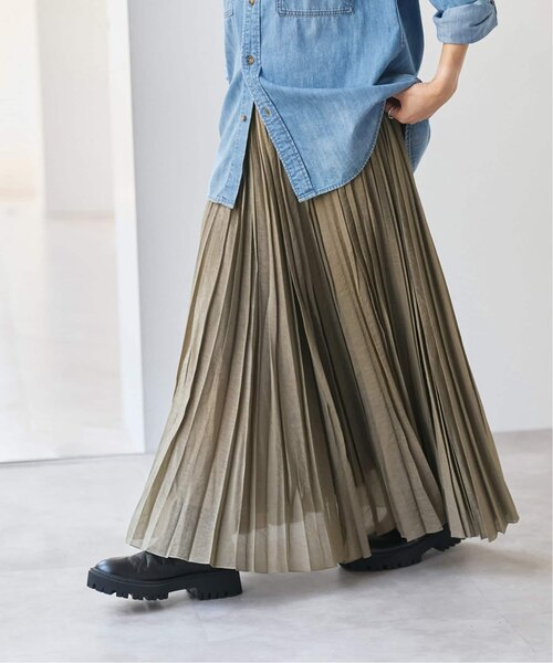 Spick & span シアーレースプリーツスカート シアーレースプリーツスカート（ロング・マキシ丈スカート
