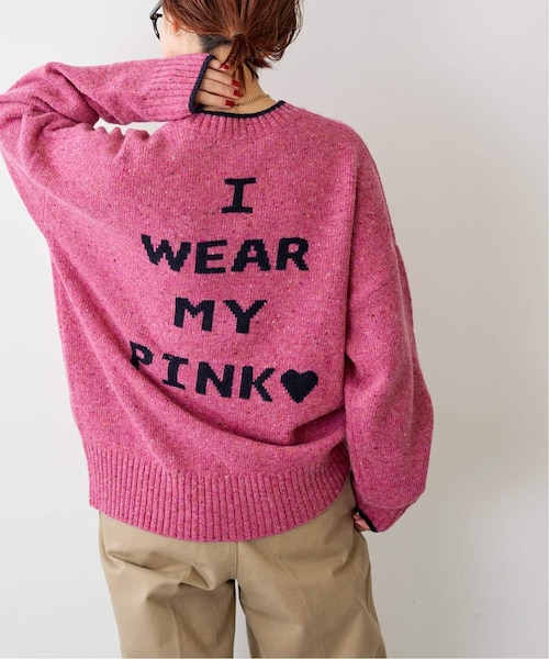 WEB限定 / 追加2》ロゴインターシャニット｜スピックアンドスパンの