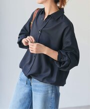 《追加》ウールライクヘムギャザーシャツ