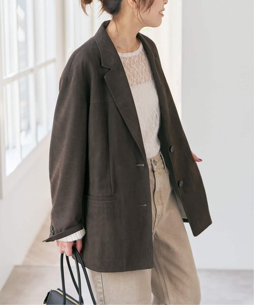 フェイクスエードジャケット フェイクスエードジャケット｜スピックアンドスパンの通販｜&mall