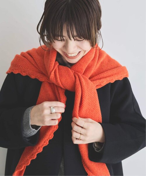 THROW/スロー LUCA Lace Trim Scarf｜スピックアンドスパンの